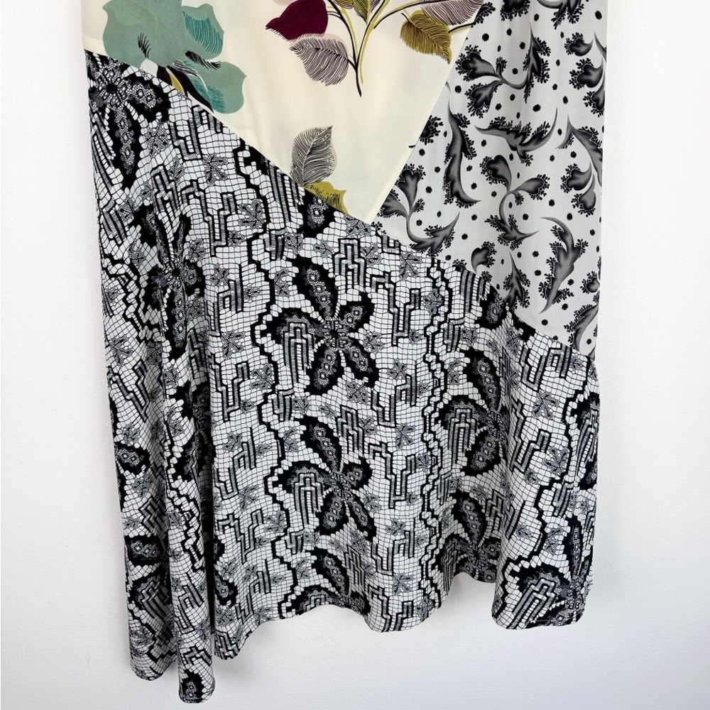 Anthropologie Postmark Arcadie Asymmetrical Silk Dress - Picture 3 of 9